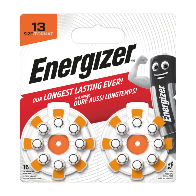 ENERGIZER Zinc Air 13 baterie do naslouchadel 16 ks
