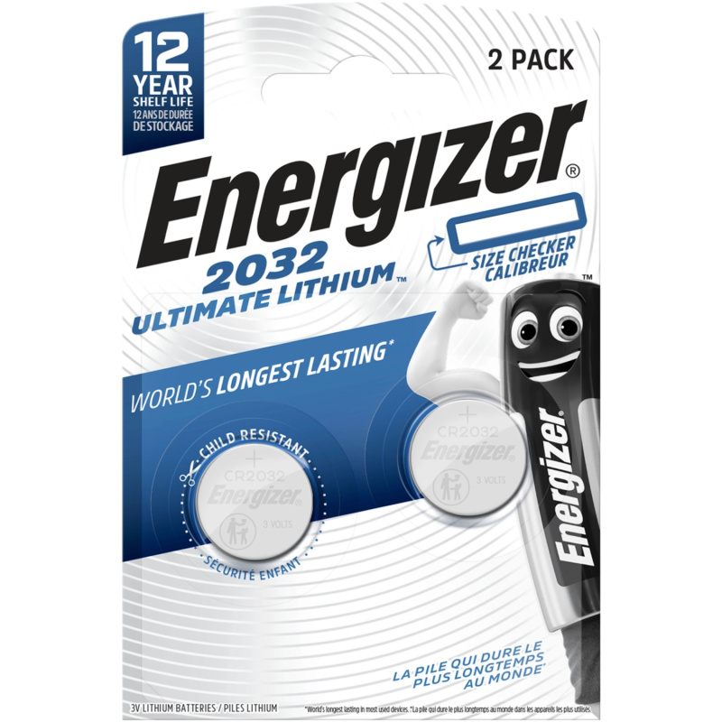 Energizer 2032 ULTIMATE LITHIUM Lithiová knoflíková baterie CR2032 3 V, 2 ks