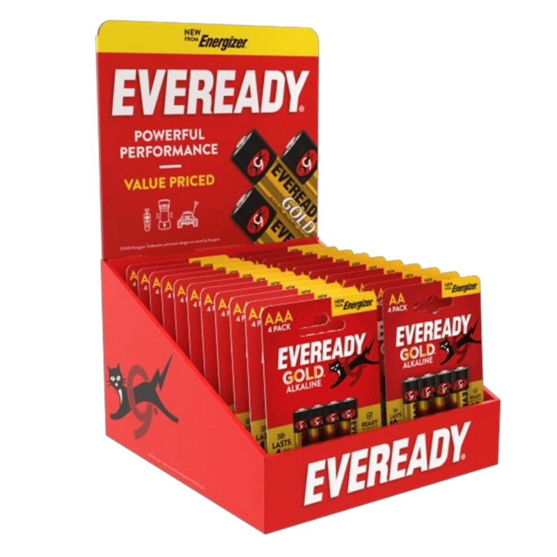 Energizer Eveready pultový stojan na baterie AA/AAA