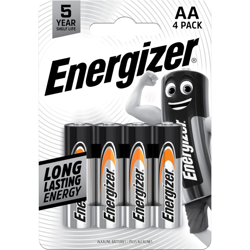 Energizer Everyday - alkalická baterie - AA, 4 ks