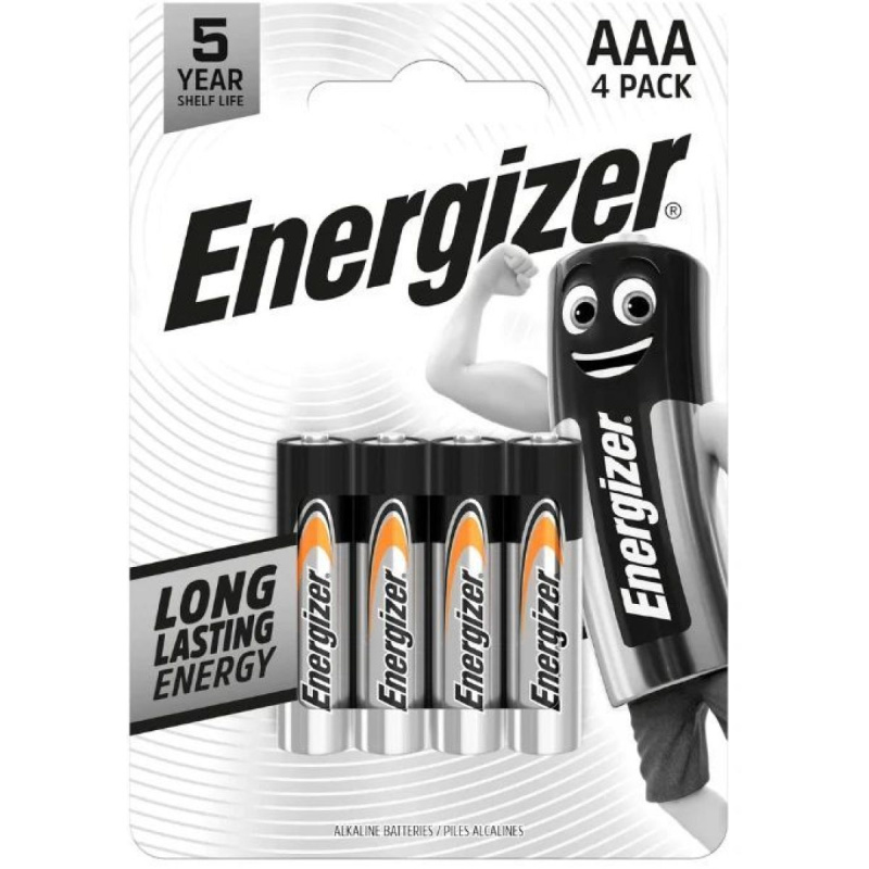 Energizer Everyday - alkalická baterie - AAA, 4 ks