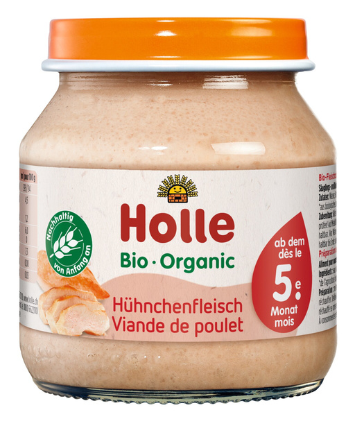 Holle Bio Kuřecí maso pro děti od 5. měsíce, 125 g