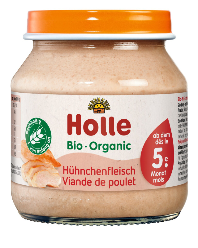 Holle Bio Kuřecí maso pro děti od 5. měsíce, 125 g