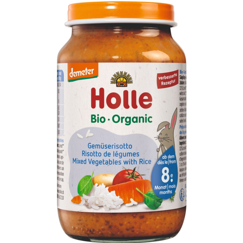 Holle Bio Zeleninové rizoto pro děti od 8. měsíce, 220 g