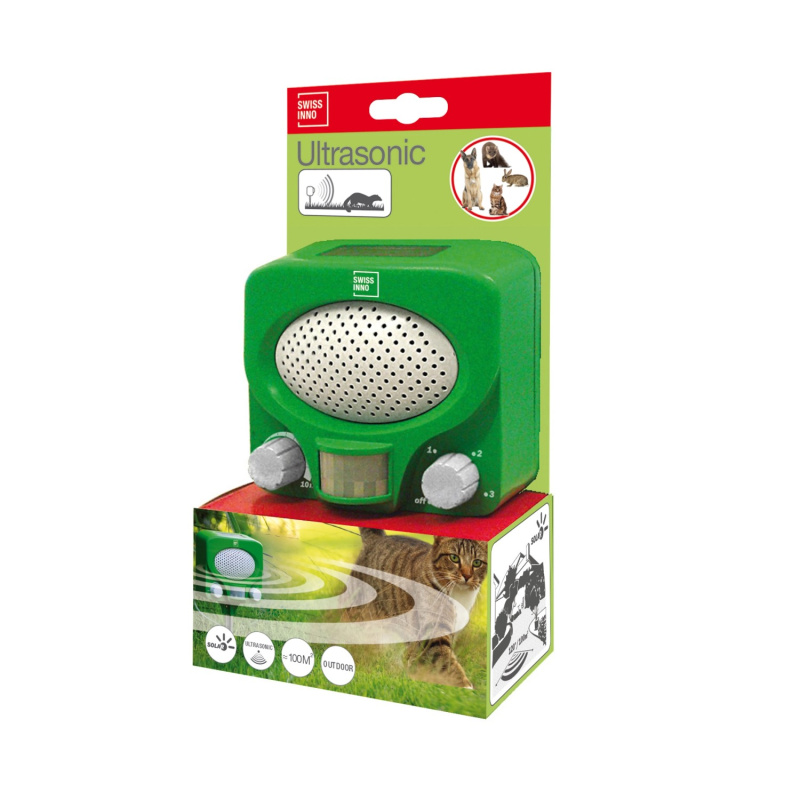 Swissinno Ultrazvukový odpuzovač zvířat 100 m2