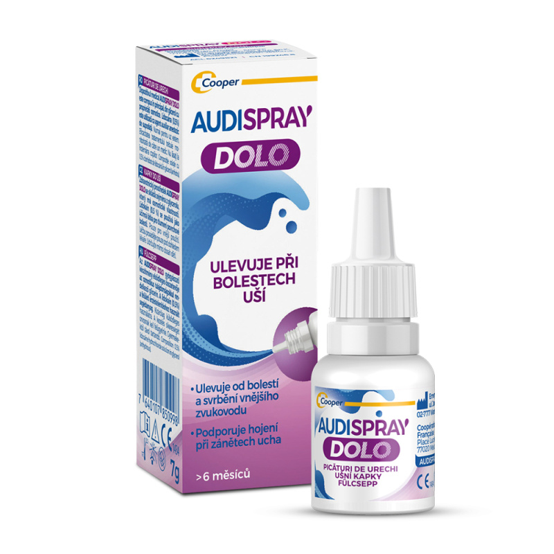 Audispray Dolo ušní kapky 7g