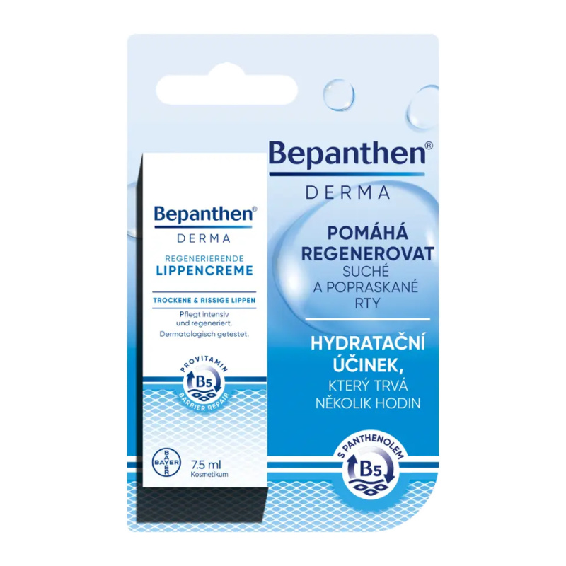 Bepanthen Regenerační krém na rty Derma 7,5 ml