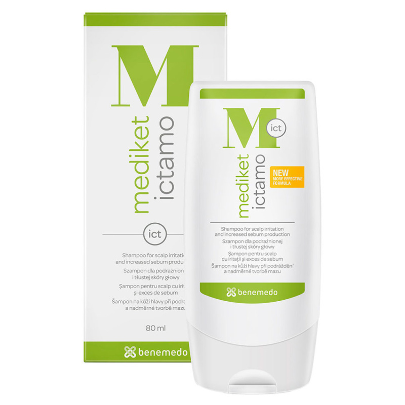 Mediket Ictamo šampon mastné lupy a seborea 80ml