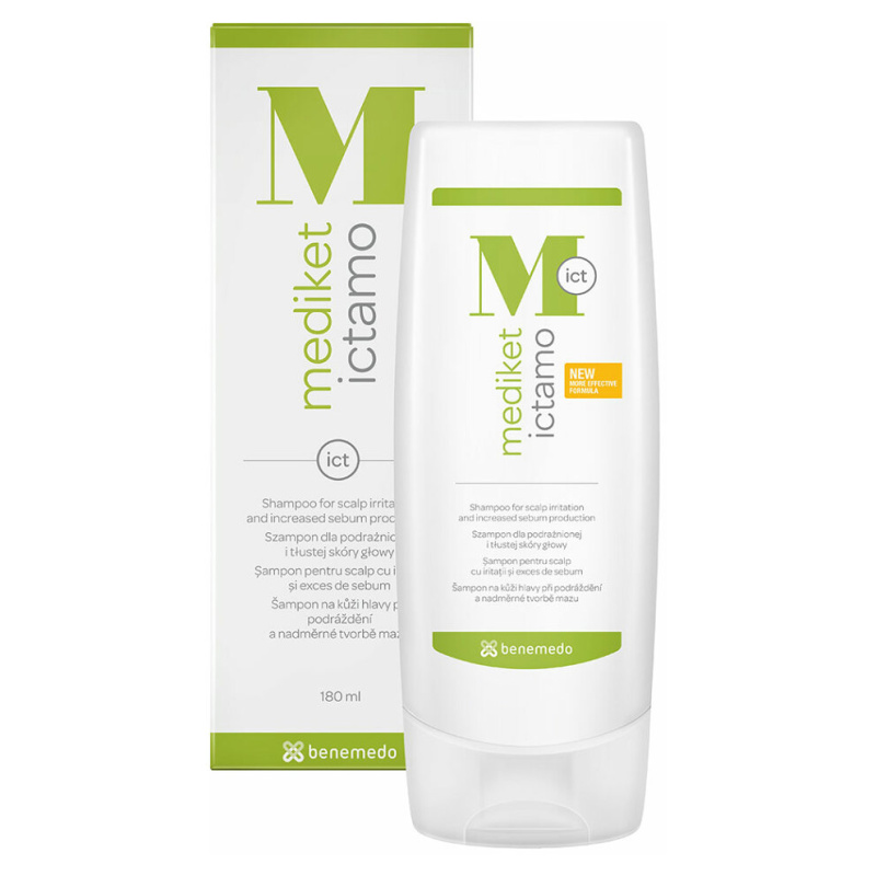 Mediket Ictamo šampon mastné lupy a seborea 180ml