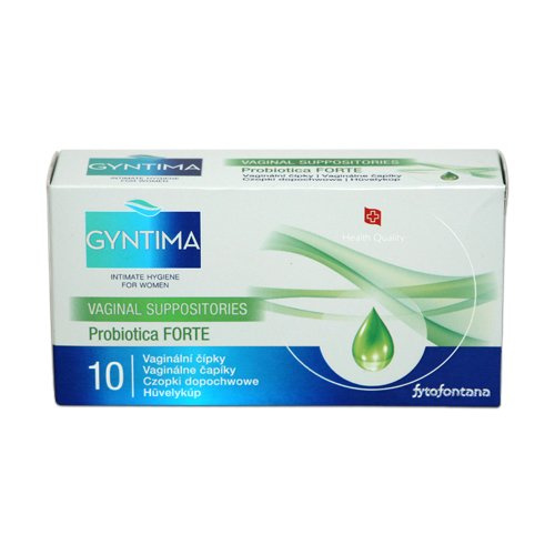 Fytofontana Gyntima vaginální čípky Probiotica FORTE, 10ks