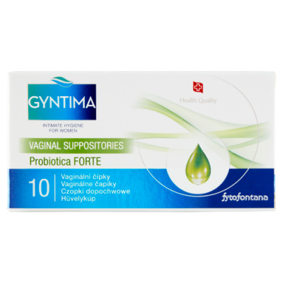 Fytofontana Gyntima vaginální čípky Probiotica FORTE, 10ks