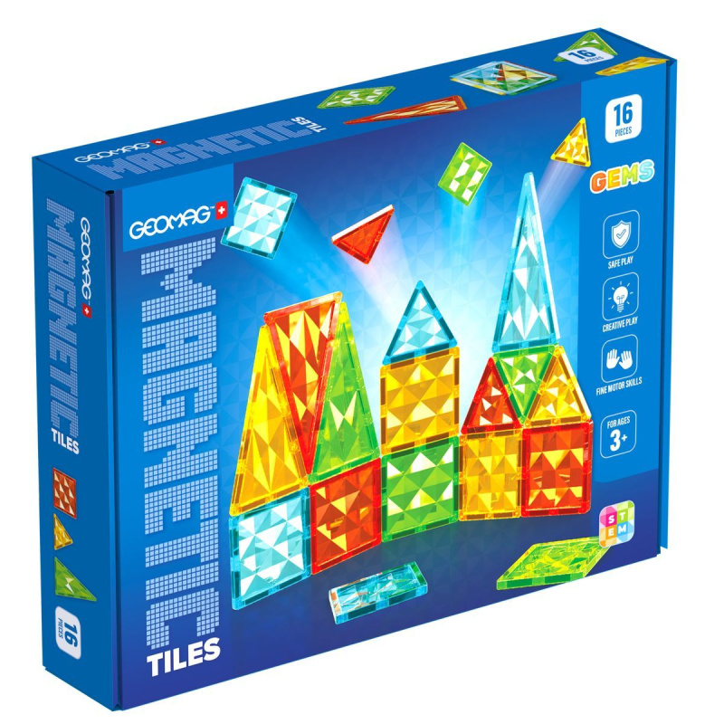 Geomag Gems 16 magnetických dlaždic