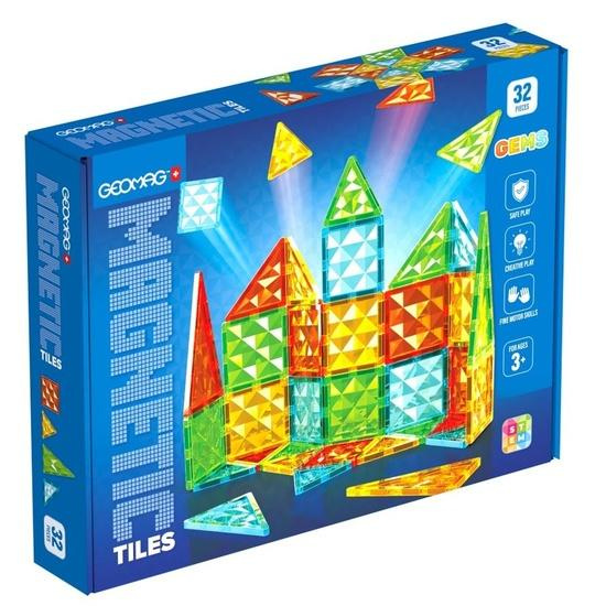 Geomag Gems 32 magnetických dlaždic