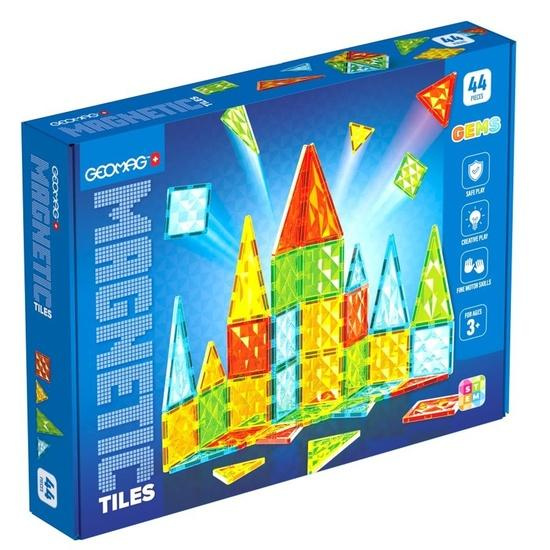 Geomag Magnetic Tiles (44 dílků) - hra z kategorie Stavebnice