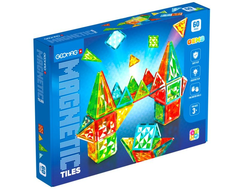 Geomag Gems 60 magnetických dlaždic