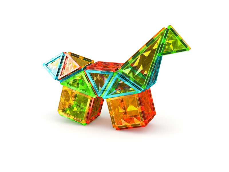 Geomag Gems Rocket 32 magnetických dlaždic