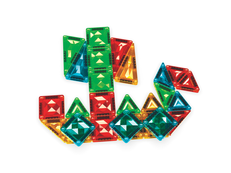 Geomag GEMS Mini Tiles 26 dílků – magnetická stavebnice do cestovního boxu