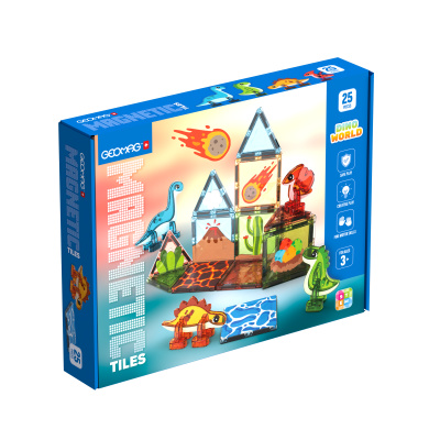 geomag magnetic tiles dino magnetická stavebnice pro děti