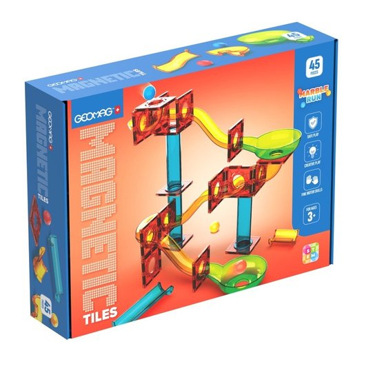 Geomag kuličkodráha – stavebnice 45 dílků