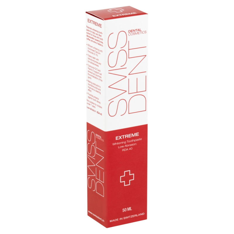 SWISSDENT EXTREME intenzivní bělicí pasta, 50 ml