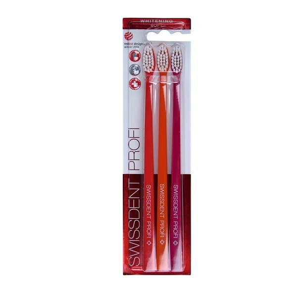 SWISSDENT WHITENING zubní kartáčky Soft (2+1 zdarma), BERN