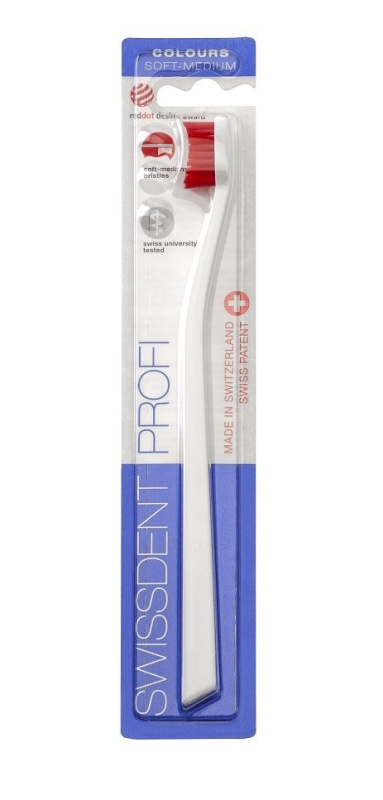 SWISSDENT COLOURS zubní kartáček Soft-Medium, černý