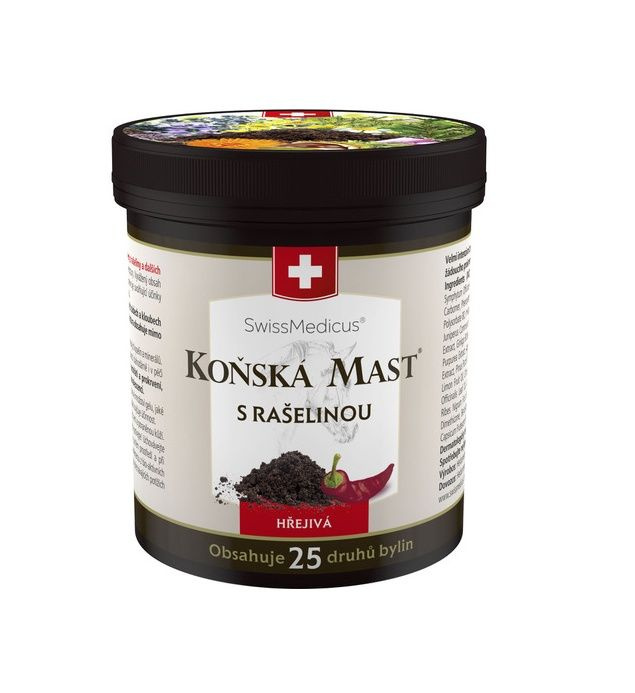 SwissMedicus Koňská mást s rašelinou hřejivá mast 250 ml