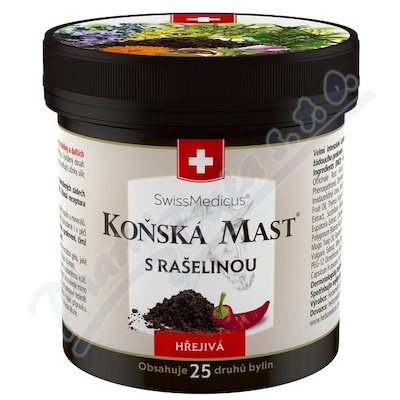 SwissMedicus Koňská mást s rašelinou hřejivá mast 250 ml