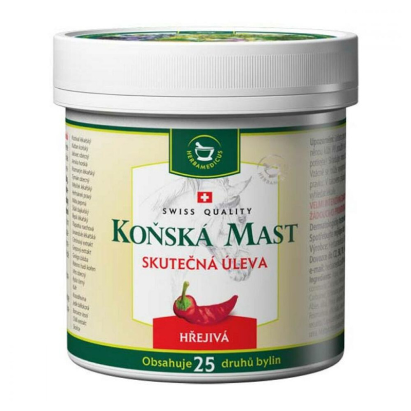 Herbamedicus Koňská mast hřejivá 250ml
