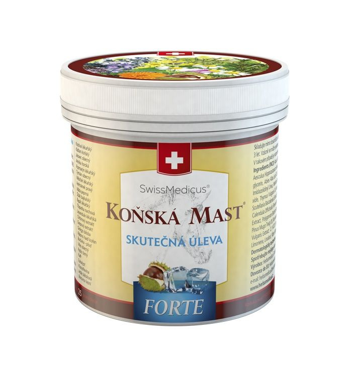 SwissMedicus Koňská mast FORTE chladivá mast 500 ml