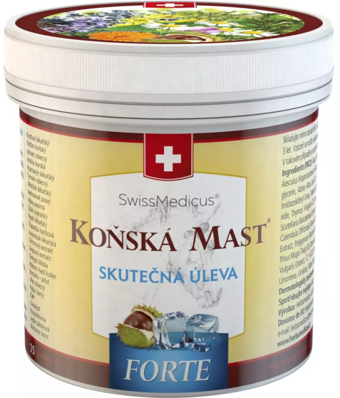 SwissMedicus Koňská mast FORTE chladivá mast 500 ml