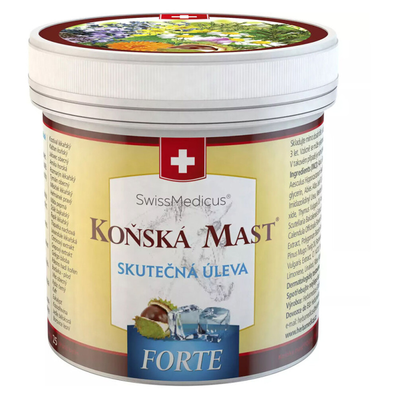 SwissMedicus Koňská mast FORTE chladivá mast 250 ml