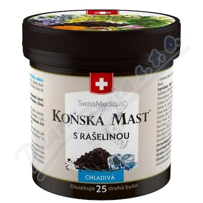 SwissMedicus Koňská mást s rašelinou chladivá mast 250 ml