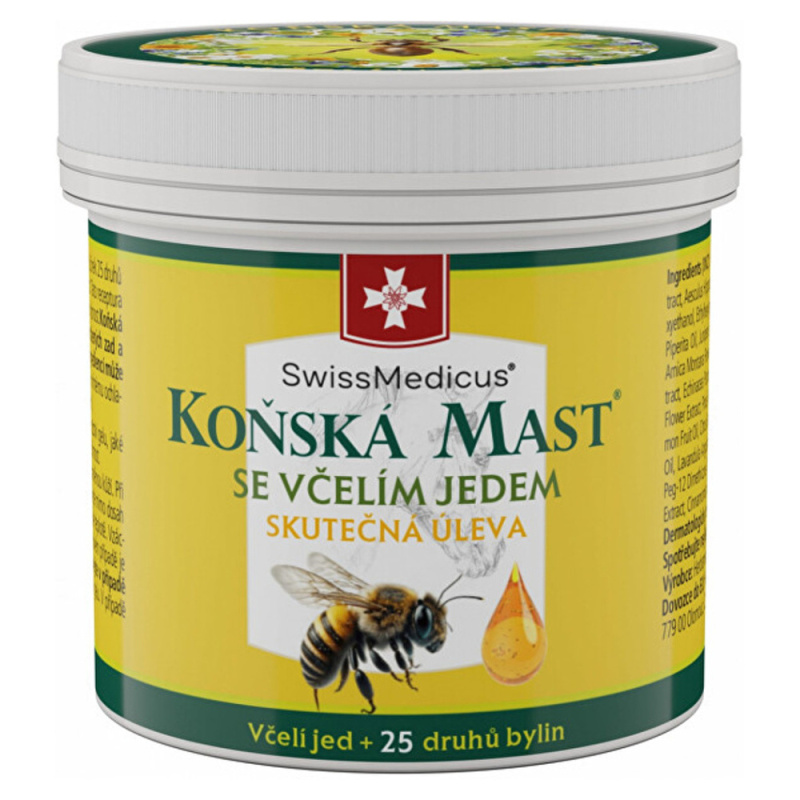 SwissMedicus Koňská mást se včelím jedem mast 150 ml