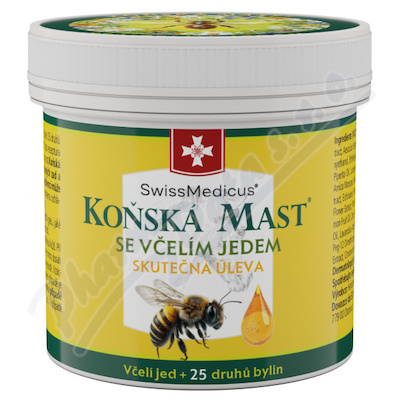 SwissMedicus Koňská mást se včelím jedem mast 150 ml