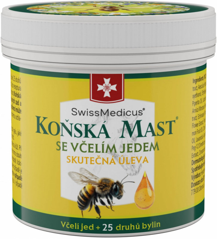 SwissMedicus Koňská mást se včelím jedem mast 150 ml