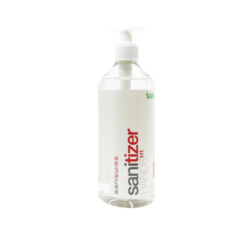 Dezinfekční gel na ruce SaniSwiss biosanitizer Hand H1 500ml