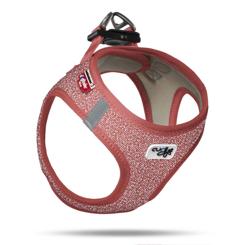 Curli Postroj pro psy Merino vlna Red M, 6-9 kg