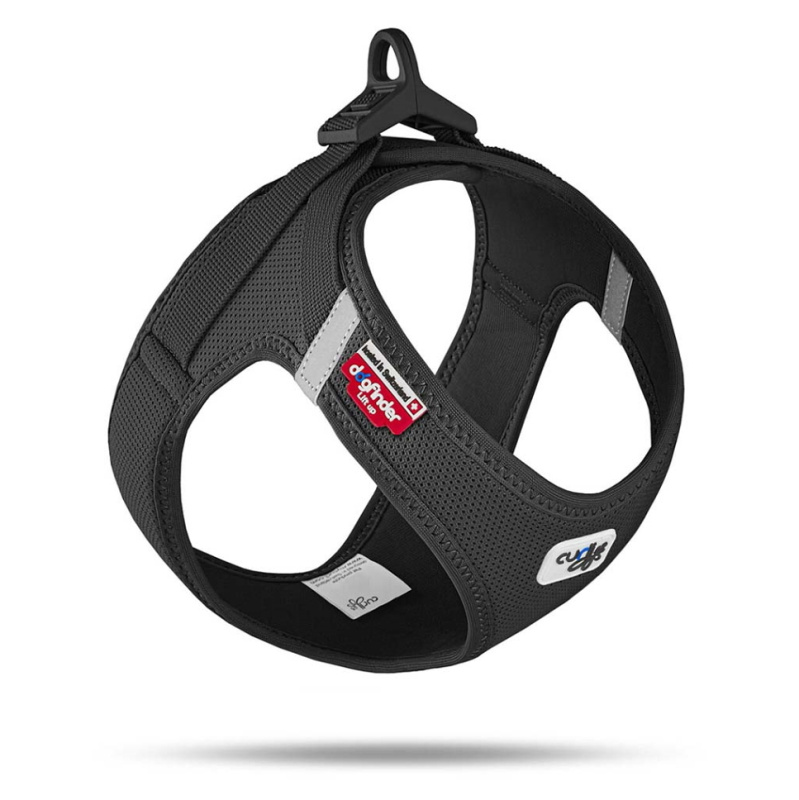 CURLI Postroj pro psy se sponou Air-Mesh černý 1 ks, Velikost: XS