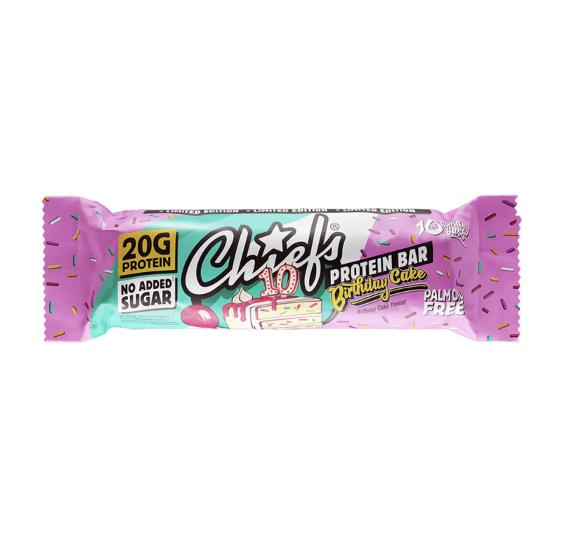 Chiefs Protein Bar 55 g - birthday cake