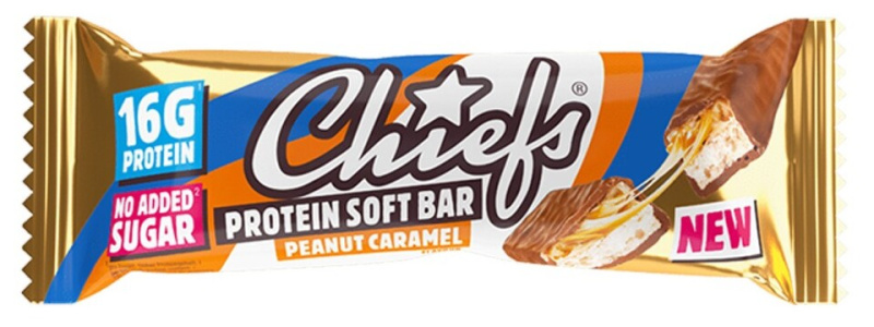 Chiefs Protein Bar 55 g - arašídy/ karamel