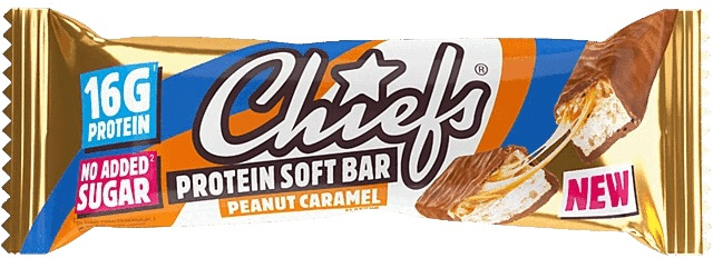Chiefs Protein Bar 55 g - arašídy/ karamel