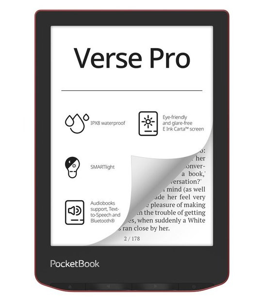 Pocketbook 634 Verse Pro Červená