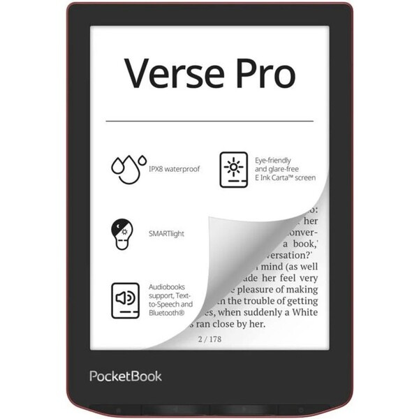 Pocketbook 634 Verse Pro Červená