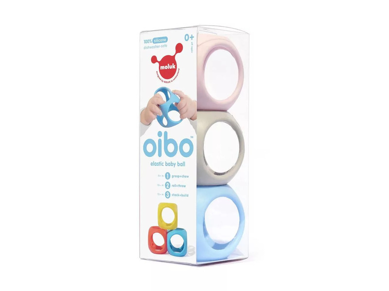 Stavebnice Moluk Oibo, 3dílná sada, pastelové barvy
