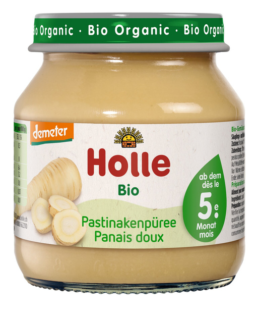 Holle Bio Pastinákové pyré pro děti od 5. měsíce, 125 g