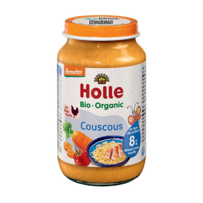 Holle Bio Kuskus s kuřecím masem pro děti od 8. měsíce, 220 g