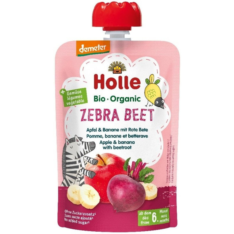 Holle BIO Kapsička jablko, banán a červená řepa