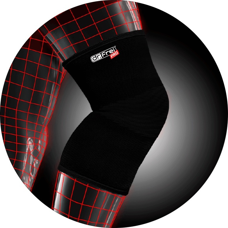 Dr. Frei PRO švýcarská elastická bandáž na koleno černá S, M, XL Varianta: černá, S
