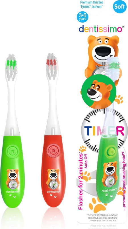 Dentissimo Dentissimo® zubní kartáček KIDS TIMER 3-6 let  měkký